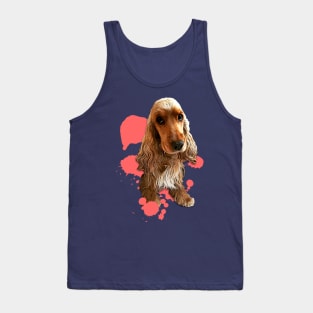 Cocker Spaniel Color Splash Tank Top